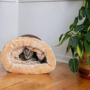 Cama Toca para Gatos e Cachorros Pequenos – Ninho Quentinho Desmontável para Outono e Inverno