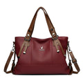 Bolsa Feminina Tote Grande em PU Macio, Bolsa de Ombro e Transversal Elegante para Uso Diário