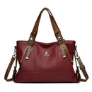 Bolsa Feminina Tote Grande em PU Macio, Bolsa de Ombro e Transversal Elegante para Uso Diário