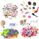 Kit Brinquedos para Gatos com 14, 28 ou 56 Peças – Bolinhas, Ratinhos e Brinquedos Interativos para Gatos
