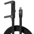 Cabo USB-C PD 240W com Suporte para Celular – Carregamento Rápido 2 em 1