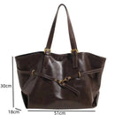 Bolsa Feminina Vintage Marrom Grande Capacidade – Elegância e Sofisticação para Trabalho e Dia a Dia