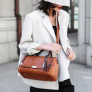 Bolsa Feminina Grande Capacidade com Tassel – Bolsa de Ombro e Transversal com Zíper e Alça Removível