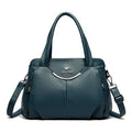 Bolsa Feminina de Couro Macio com Múltiplos Bolsos – Bolsa de Ombro Grande Capacidade Elegante e Sofisticada para Uso Diário
