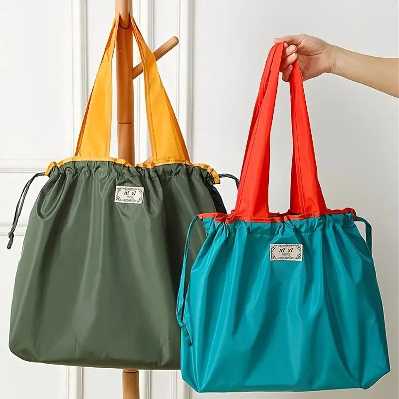 Bolsa Dobrável Feminina Grande Capacidade – Reutilizável, Eco-Friendly e Ideal para Compras e Viagens