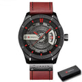 Relógio Masculino CURREN® 8301 Military Sport – Quartzo Premium com Data, Pulseira em Couro e Design Imponente