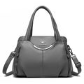 Bolsa Feminina de Couro Macio com Múltiplos Bolsos – Bolsa de Ombro Grande Capacidade Elegante e Sofisticada para Uso Diário