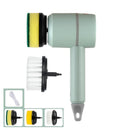 Escova Elétrica de Limpeza Recarregável USB – Removedor de Sujeira para Banheiro, Cozinha, Azulejos e Louças