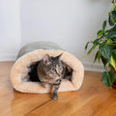 Cama Toca para Gatos e Cachorros Pequenos – Ninho Quentinho Desmontável para Outono e Inverno