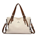Bolsa Feminina Tote Grande em PU Macio, Bolsa de Ombro e Transversal Elegante para Uso Diário