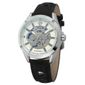 Relógio Mecânico Automático Masculino Premium – Skeleton Transparente com Vidro Azul e Estilo Sofisticado