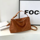 Bolsa Feminina Vintage de Ombro em Couro PU – Grande Capacidade com Design Elegante e Atemporal