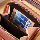 Bolsa Feminina Transversal com Carteira e Compartimento Touch Screen para Celular – Couro Macio, Compacta e Prática para o Dia a Dia