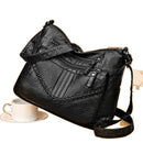 Bolsa Feminina Vintage Transversal com Múltiplos Compartimentos – Bolsa de Ombro para Trabalho, Viagens e Uso Diário