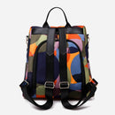 Mochila Feminina Antifurto Colorida Impermeável – Oxford Premium para Viagens, Trabalho e Dia a Dia