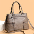 Bolsa Feminina Vintage Grande Capacidade com Múltiplos Bolsos – Elegância e Praticidade para o Dia a Dia