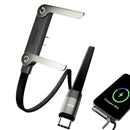 Cabo USB-C PD 240W com Suporte para Celular – Carregamento Rápido 2 em 1