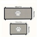 Barreira de Proteção Dobrável para Cães e Pets – Portão Telado de Segurança para Escadas e Ambientes Internos