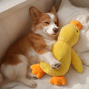 Brinquedo de Pelúcia Patinho para Cachorro com Apito – Mordedor Resistente para Cães Pequenos e Médios