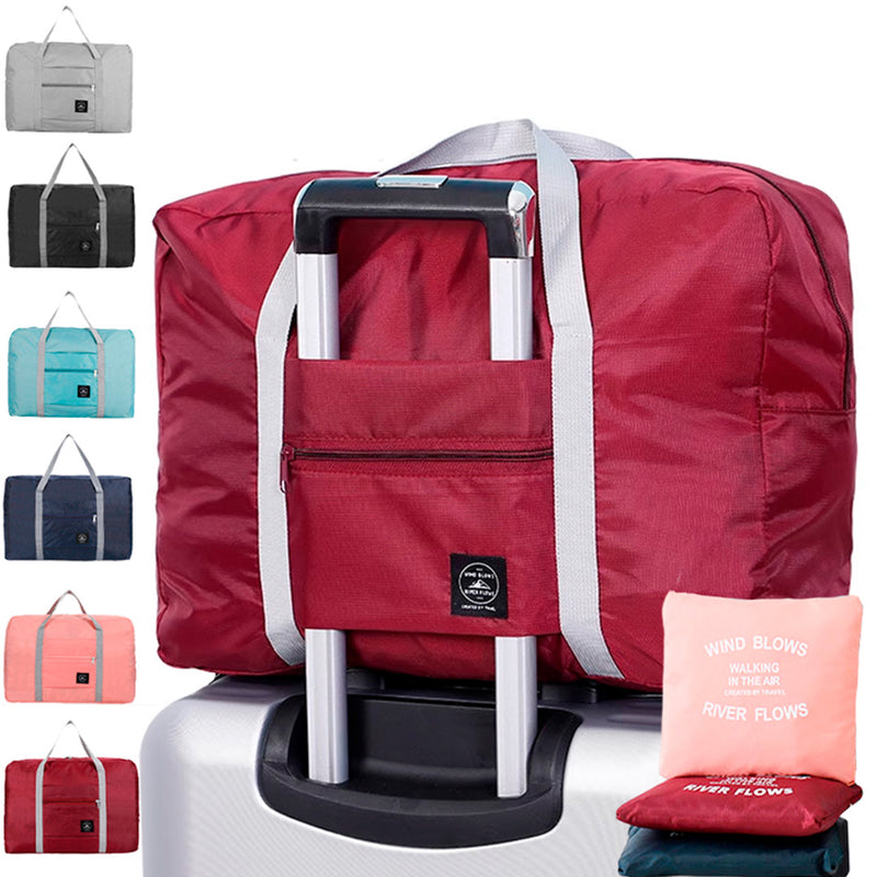 [COMPRE 1 LEVE 2] Bolsas de Viagem Dobráveis – Mala de Mão Grande Capacidade para Academia, Passeios e Avião