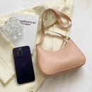 Bolsa Feminina Retrô em Couro Macio – Estilo Ombro Compacto e Versátil
